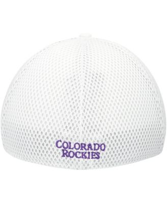Men's White Colorado Rockies Neo 39THIRTY Flex Hat