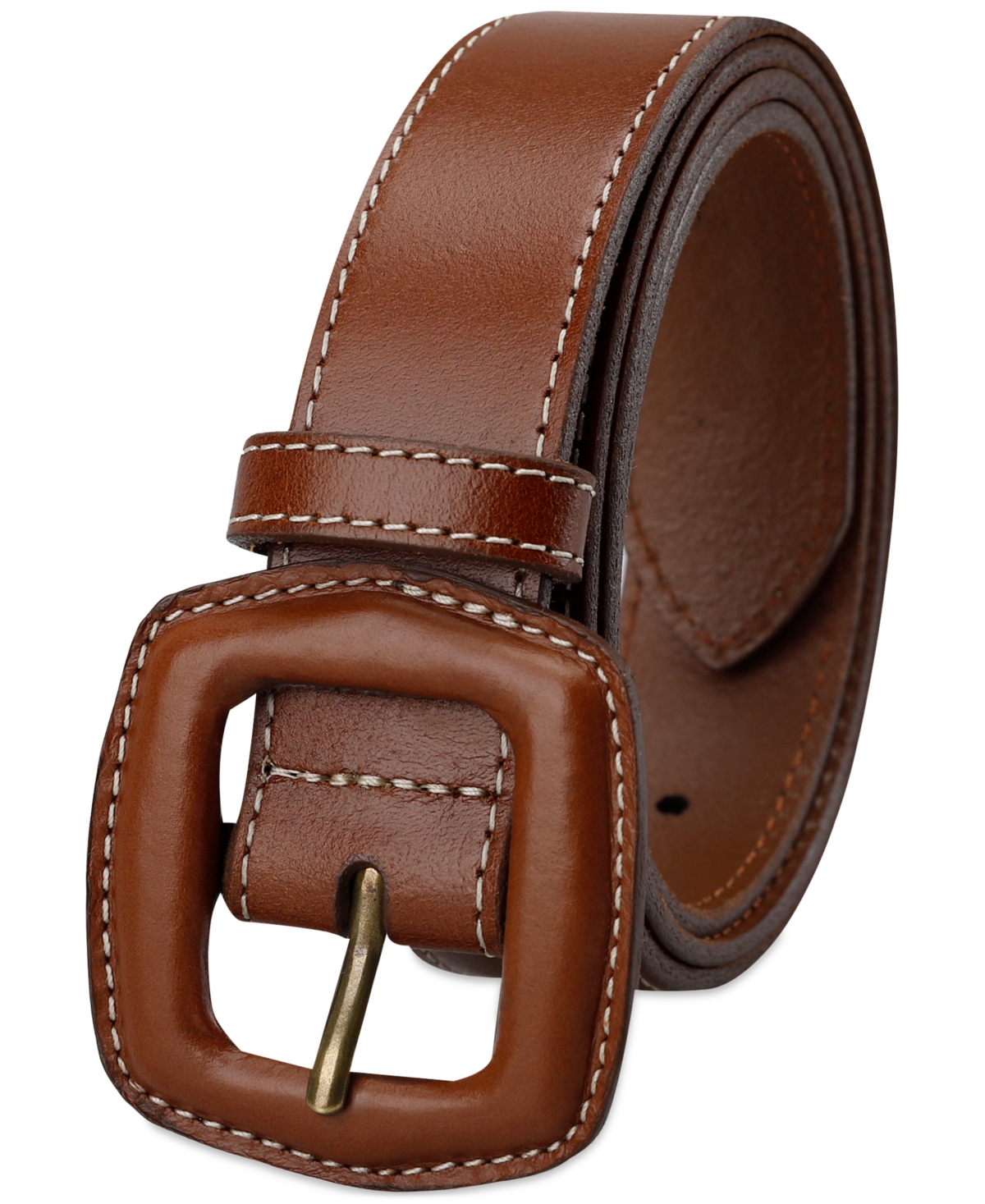 Levi's Women's Western Leather-Wrapped Buckle Belt