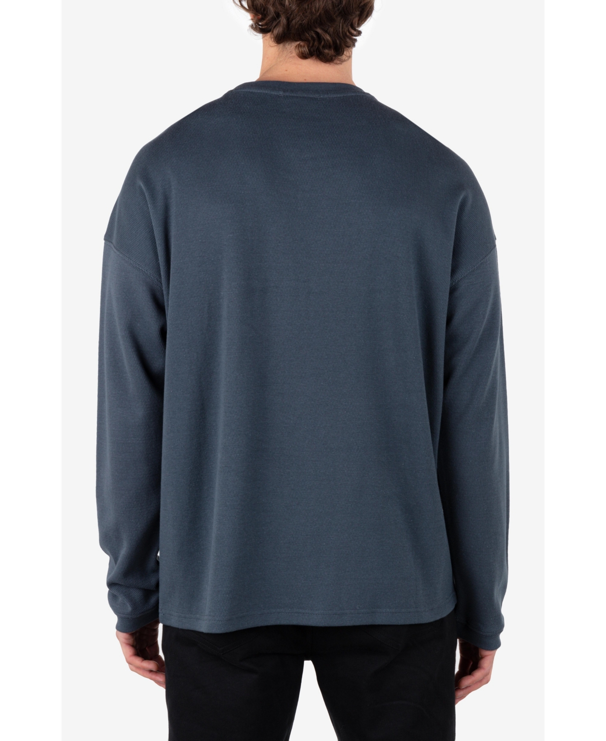 Hurley Men s Tradesman Thermal Long Sleeve Crew T Shirt Pebble Smart Closet