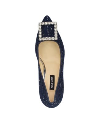 Nine West Women's Jaquee Pointy Toe Embellished Dress Pumps