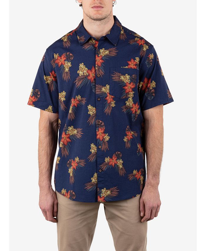 Hurley Camicia Hawaii Uomo Maniche Corte - Stile Estivo Con Stretch E Tasca Occhiali - Foto 4