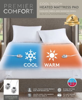 Cool Touch Heated Mattress Pad, King