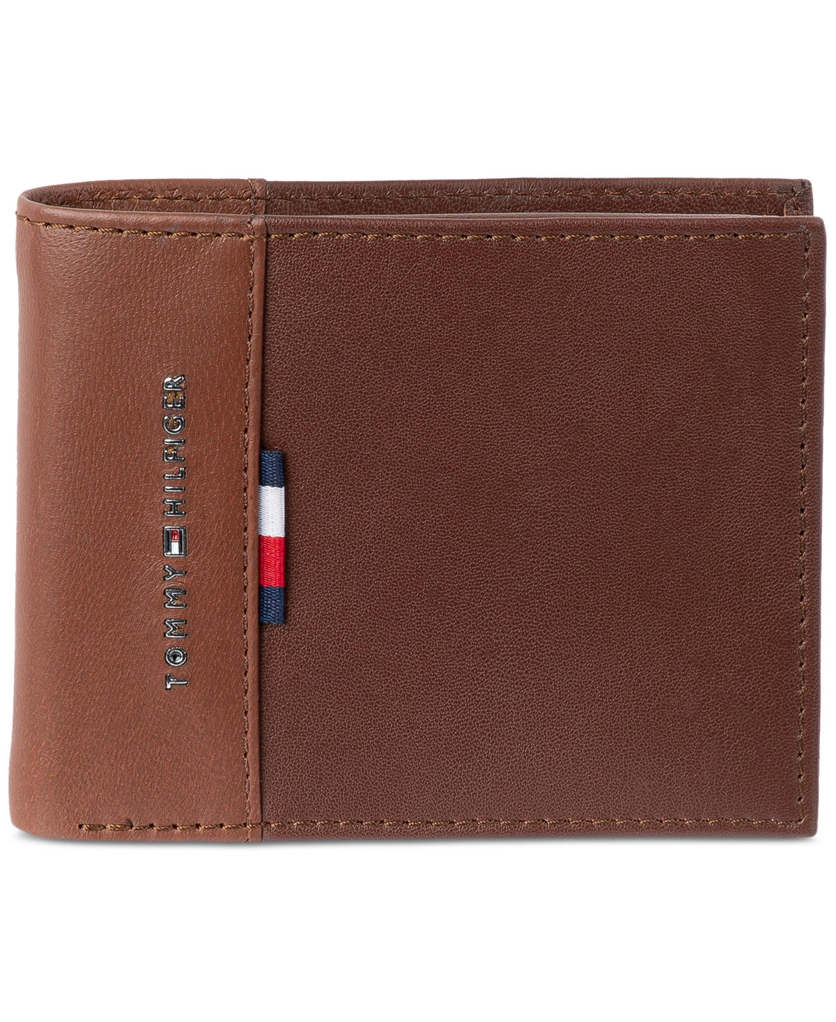 Tommy Hilfiger Men's Rfid Pop Color Leather Bifold Wallet In Blue,black