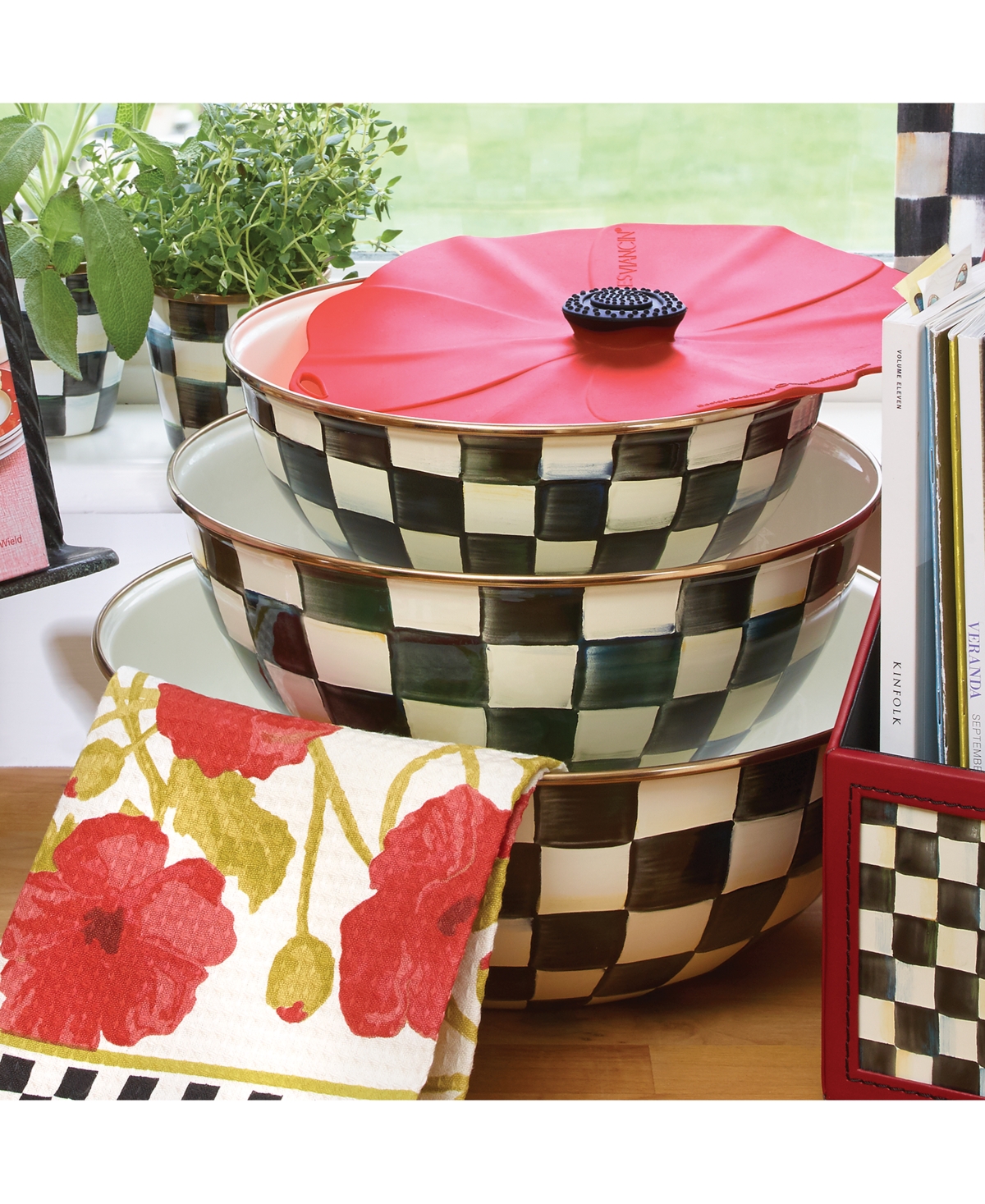 Mackenzie-childs Mackenzie Childs Courtly Check Extra Large Everyday Bowl In No Color