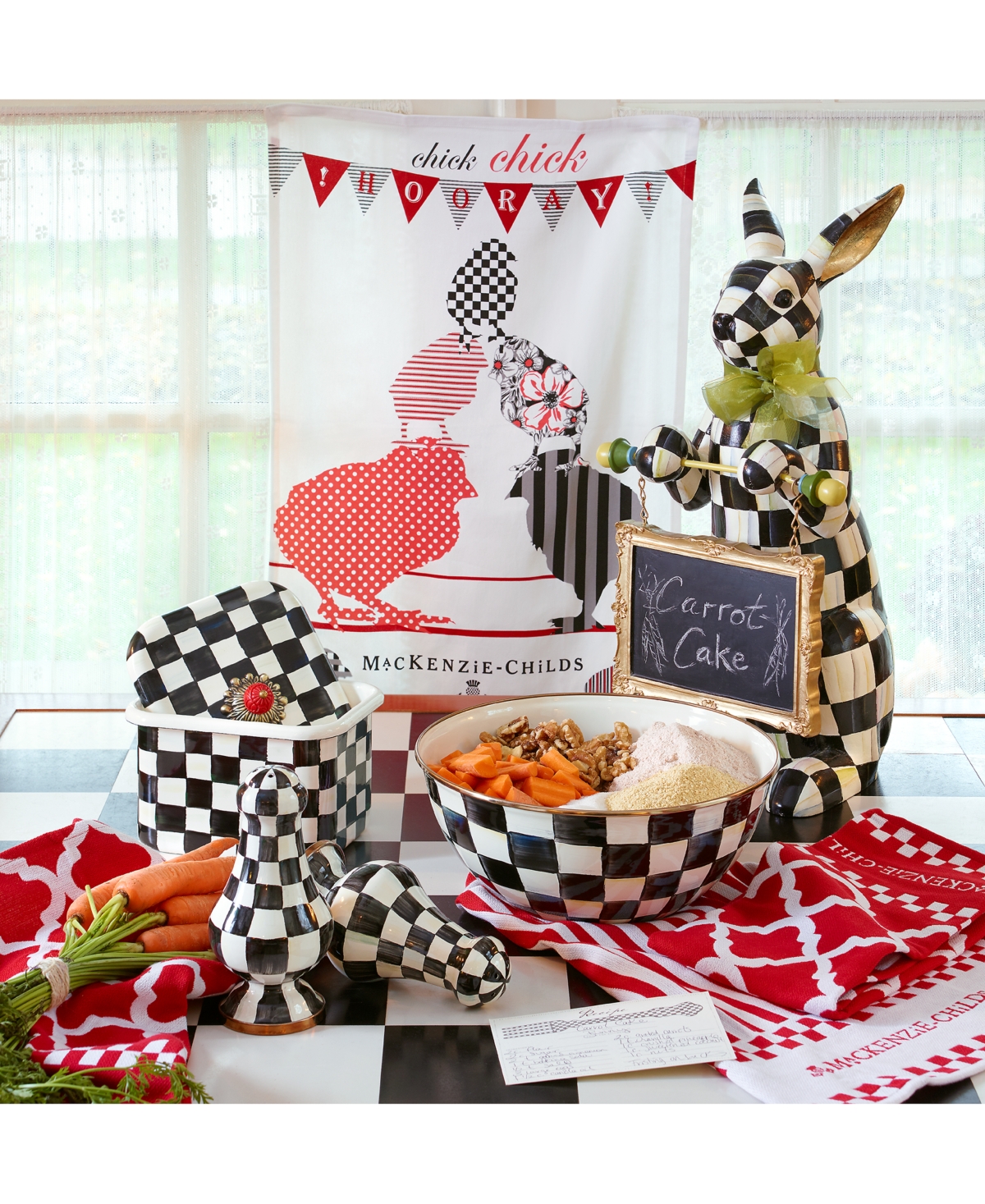 Shop Mackenzie-childs Courtly Check Recipe Box In No Color