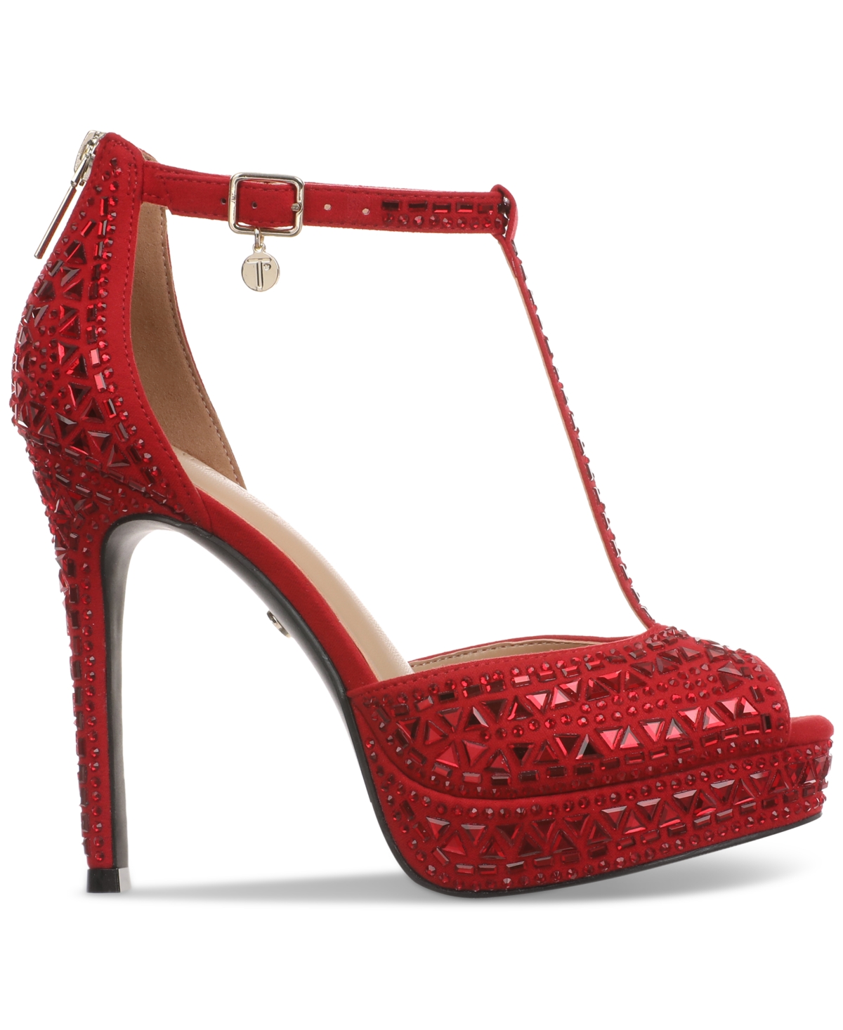 Thalia Sodi Women's Chacey Embellished T-Strap Platform Pumps