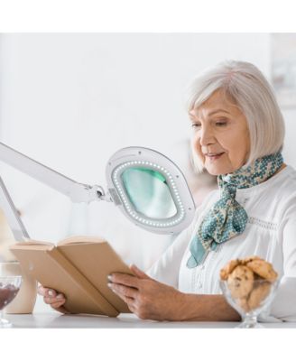 Lightview Pro LED 2-in-1 Magnifier Floor or Desk Lamp (2.25x) 5 Diopter