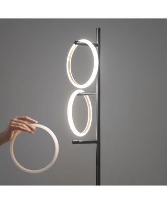 Saturn 66" LED Tree Floor Lamp with 3 Removeable Light Rings