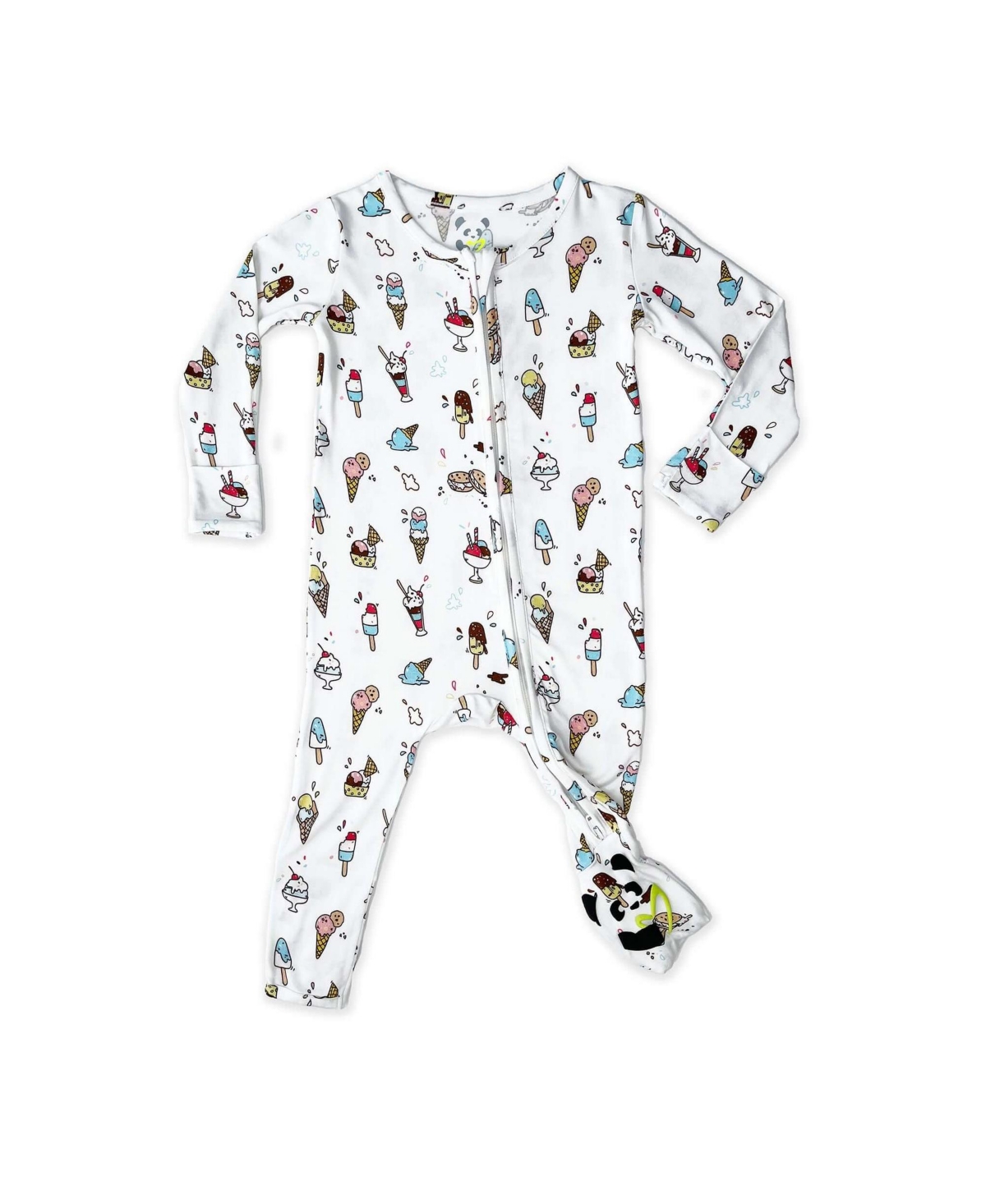 Bellabu Bear Baby Unisex Baby Ice Cream Convertible Footie - Ice cream