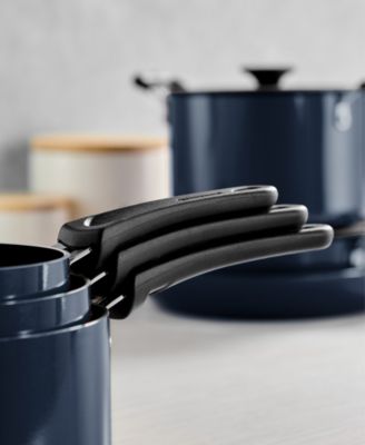 Porcelain Enamel Heavy Gauge Aluminum Non Stick 11 Piece Cookware Set