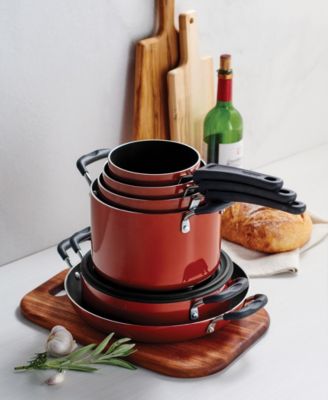 Porcelain Enamel Heavy Gauge Aluminum Non Stick 11 Piece Cookware Set