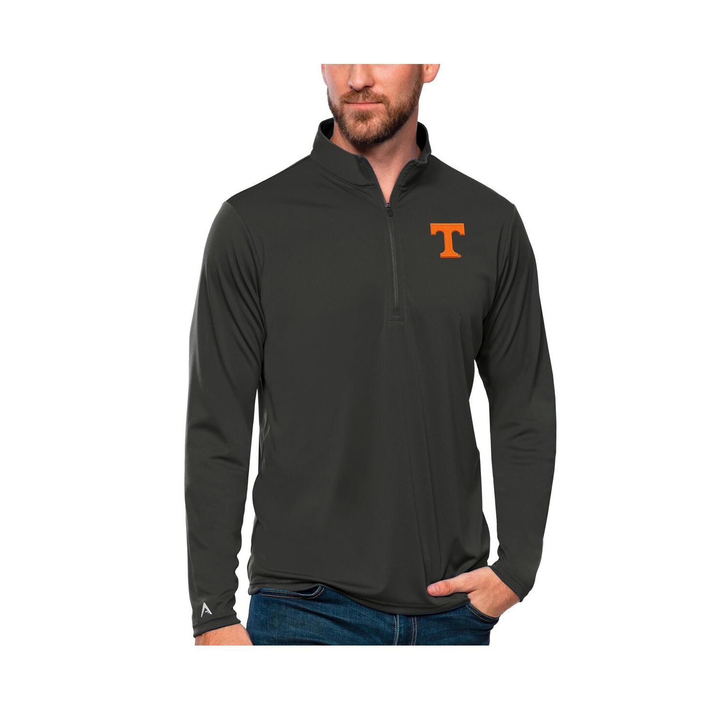 Men's Charcoal Tennessee Volunteers Tribute Quarter-Zip Top