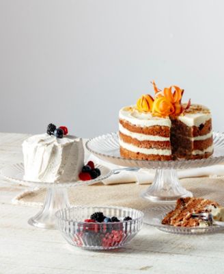 Archie Clear Large Cake Stand 13x4.1"