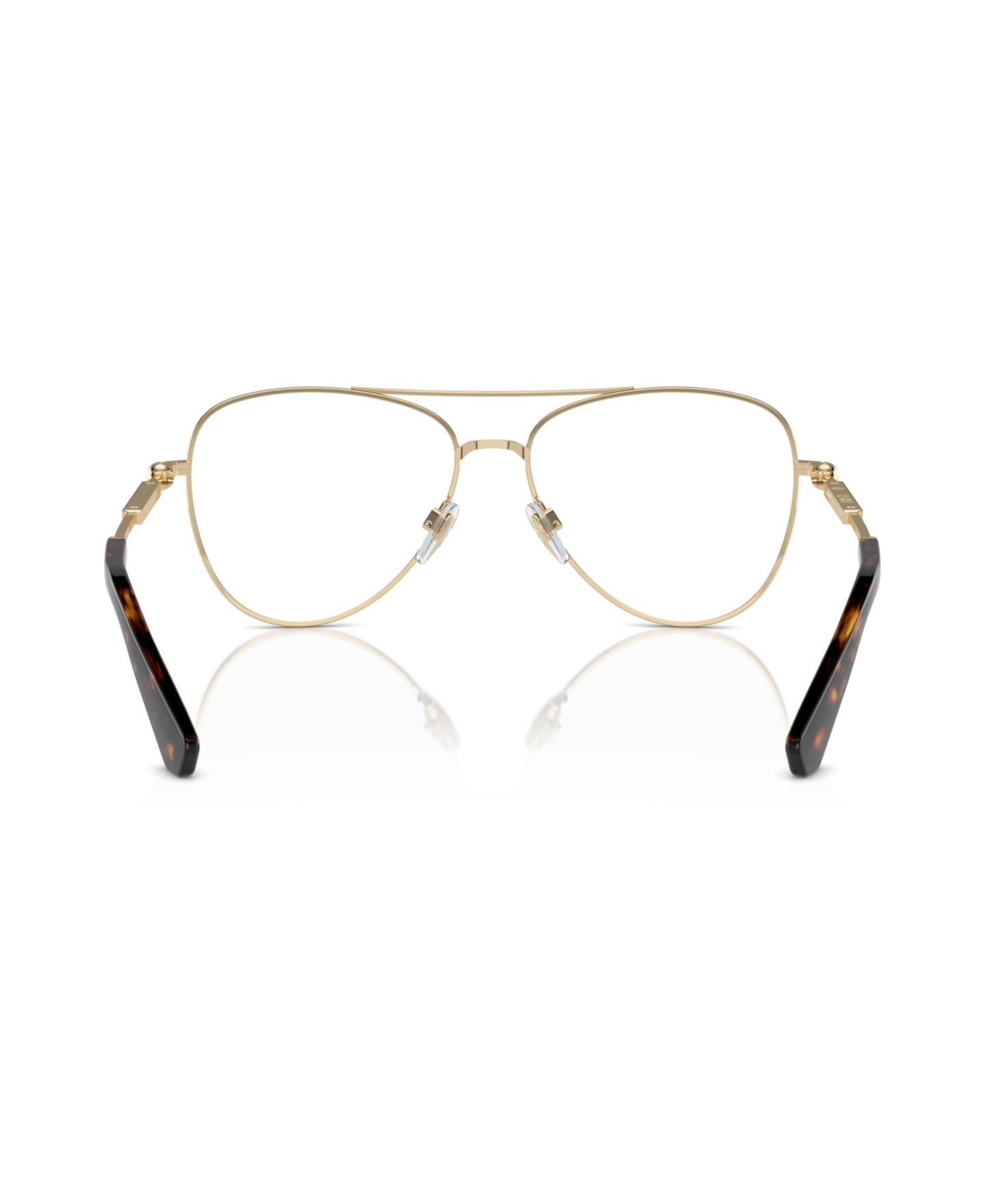 Мужские очки Burberry Man Pilot/Aviator Metal BE1386 Eyeglasses, цвет: Светлый золотой — фото 4