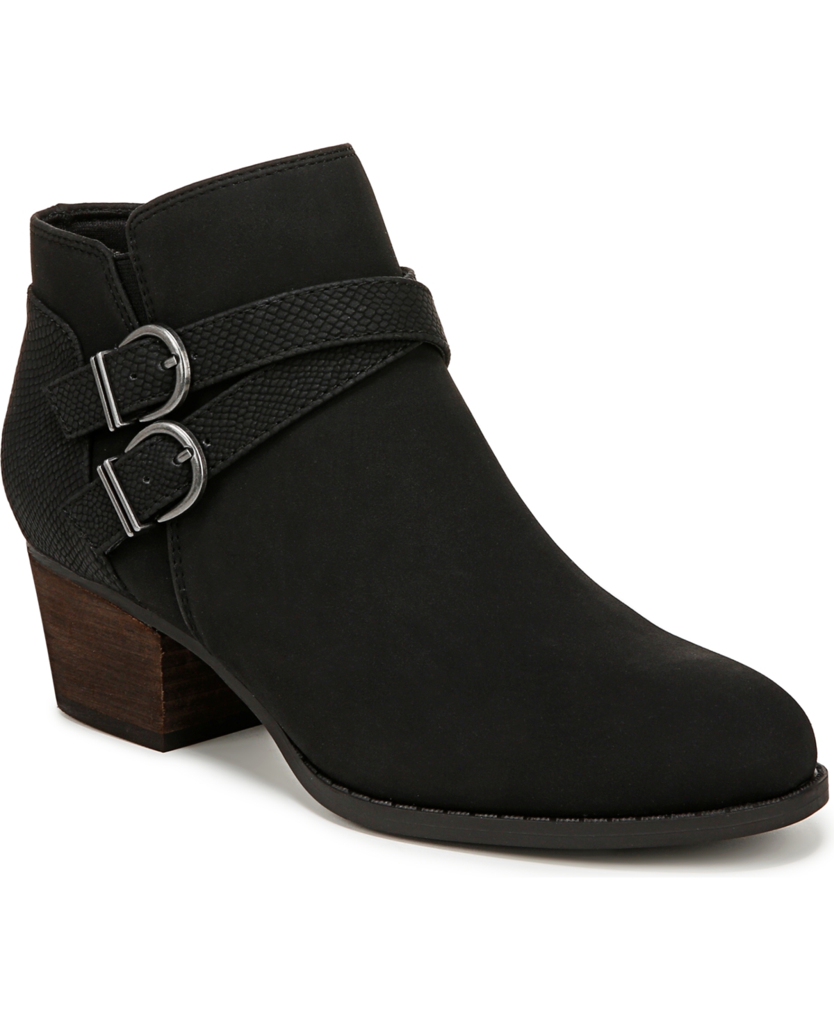 Blaire Western Booties - Black Faux Leather