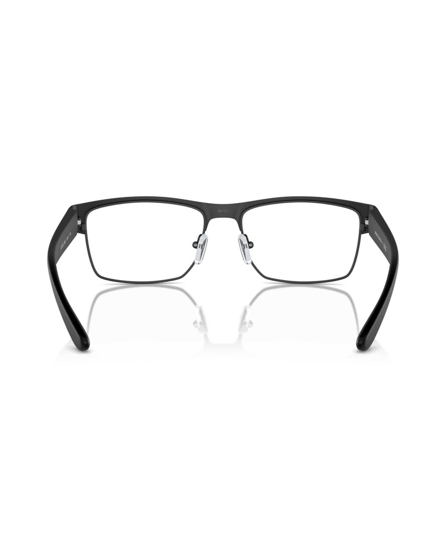 Мужские очки Armani Exchange Man Rectangle Metal AX1065 Eyeglasses, цвет: Матовый чёрный — фото 2
