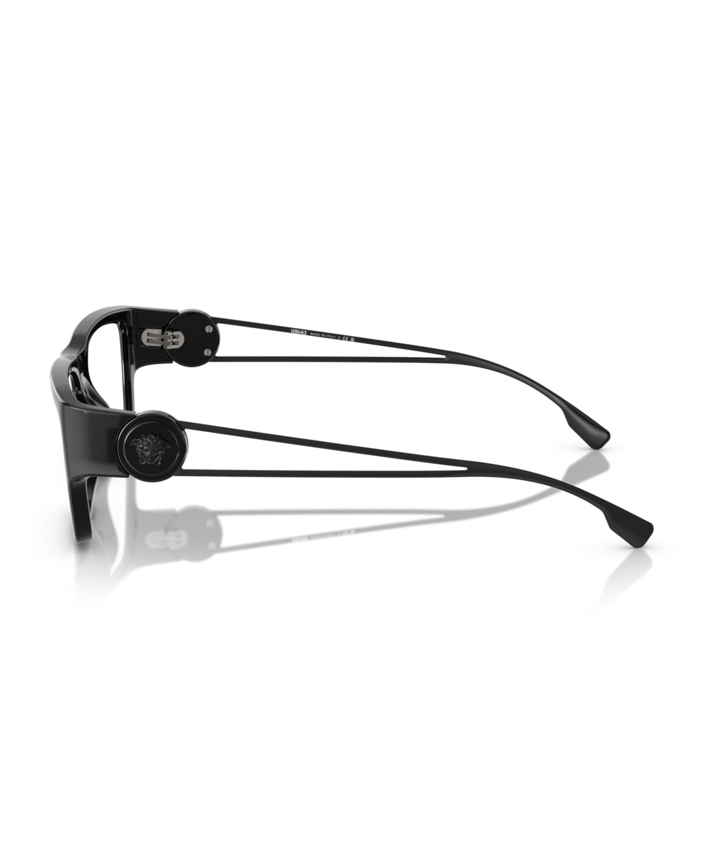 Мужские очки Versace Man Rectangle Plastic VE3359 Eyeglasses, цвет: Чёрный — фото 3