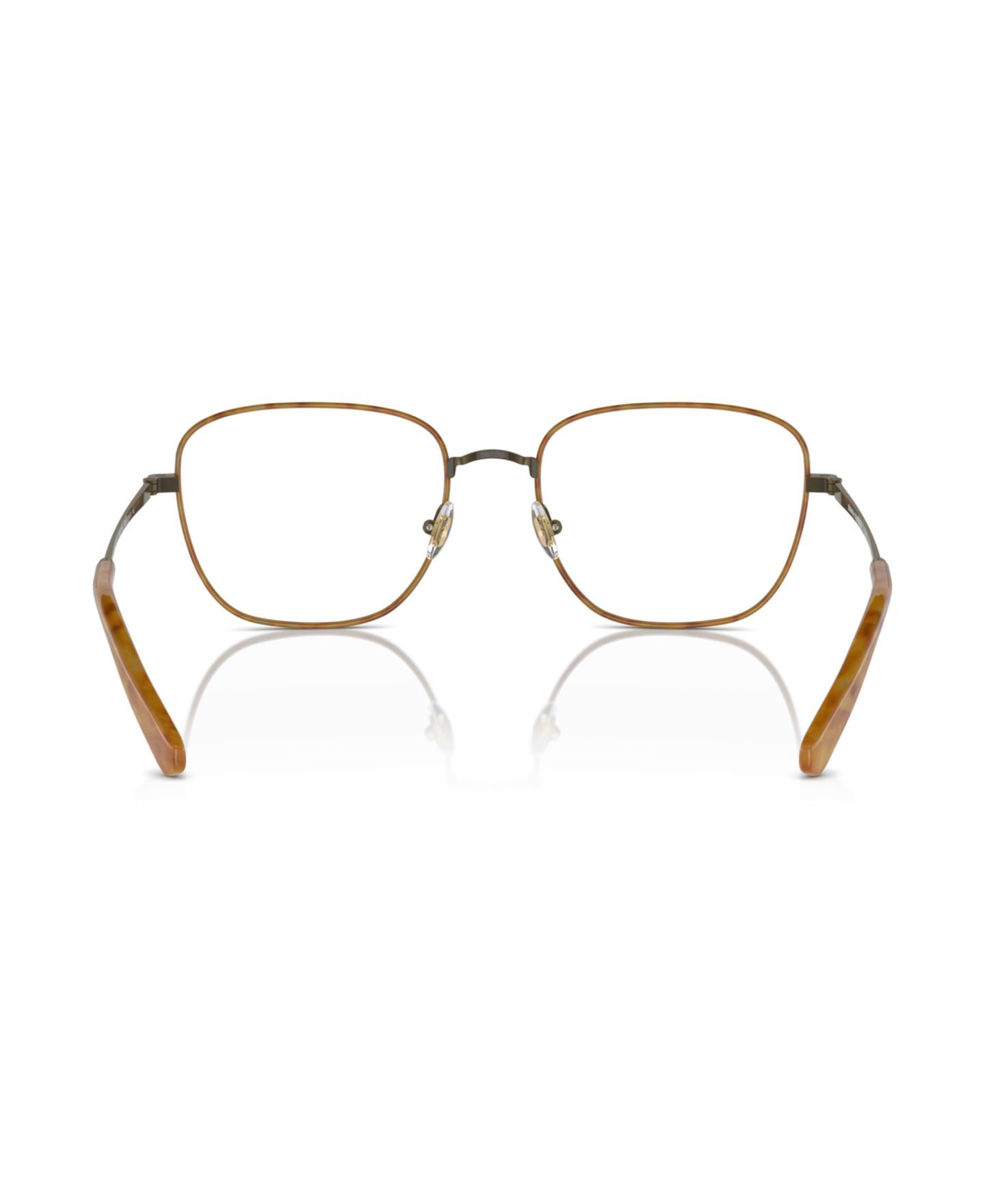 Мужские очки Brooks Brothers Man Square Metal BB1115J Eyeglasses, цвет: Состаренный золотой — фото 3