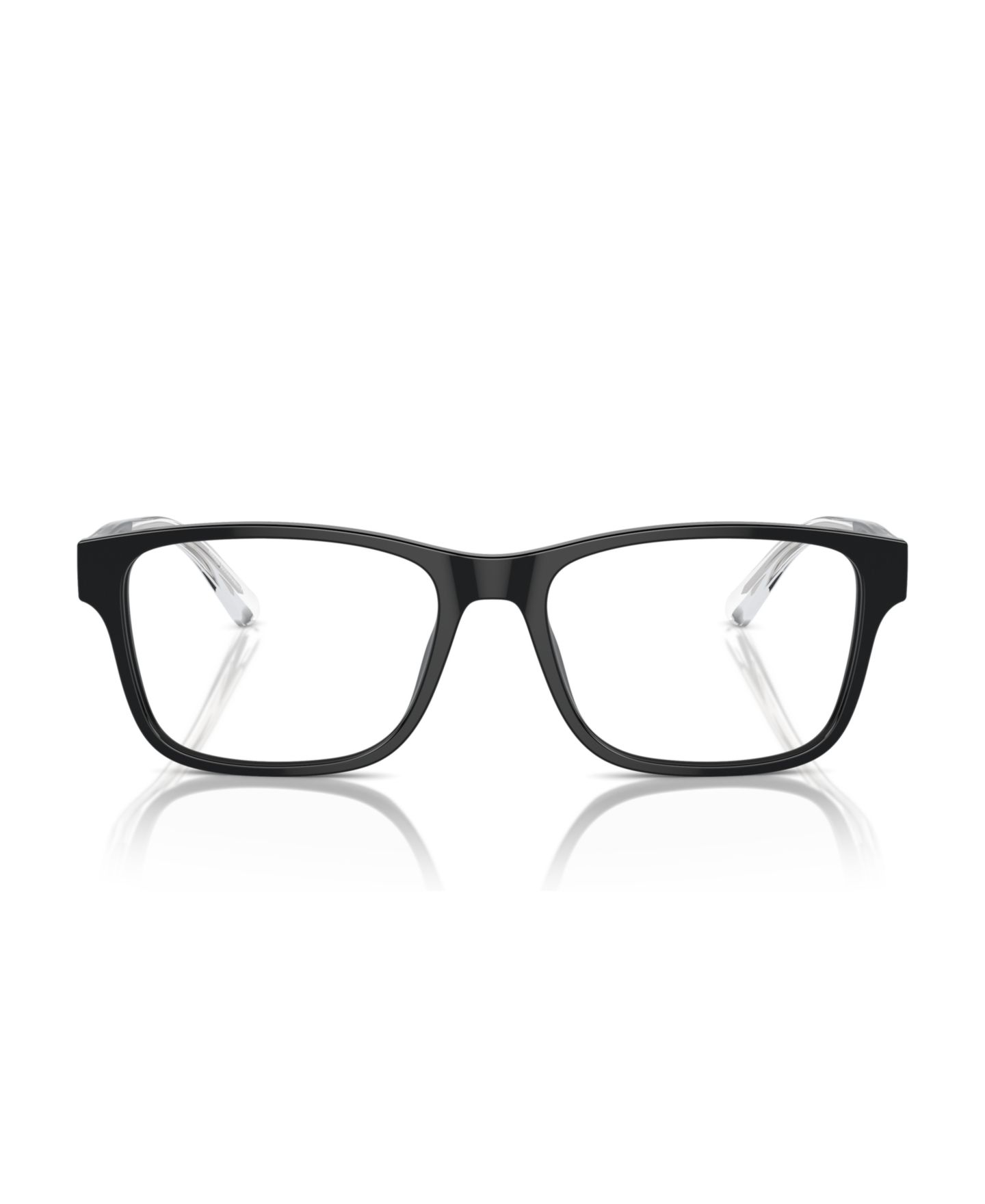 Мужские очки Emporio Armani Man Rectangle Plastic EA3239 Eyeglasses, цвет: Чёрный — фото 2