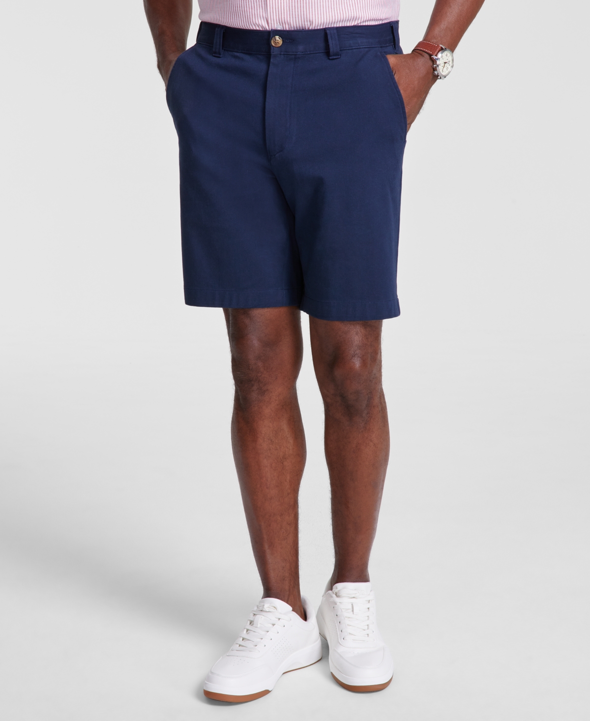 Men's Regular-Fit 9" 4-Way Stretch Shorts, Created for Macy's - Pearl Blue