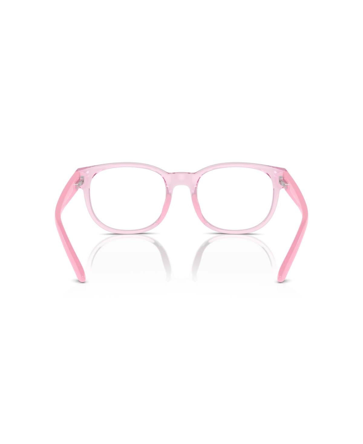 Shop Polo Ralph Lauren Child Eyeglasses, P8549u In Shiny Transparent Pink