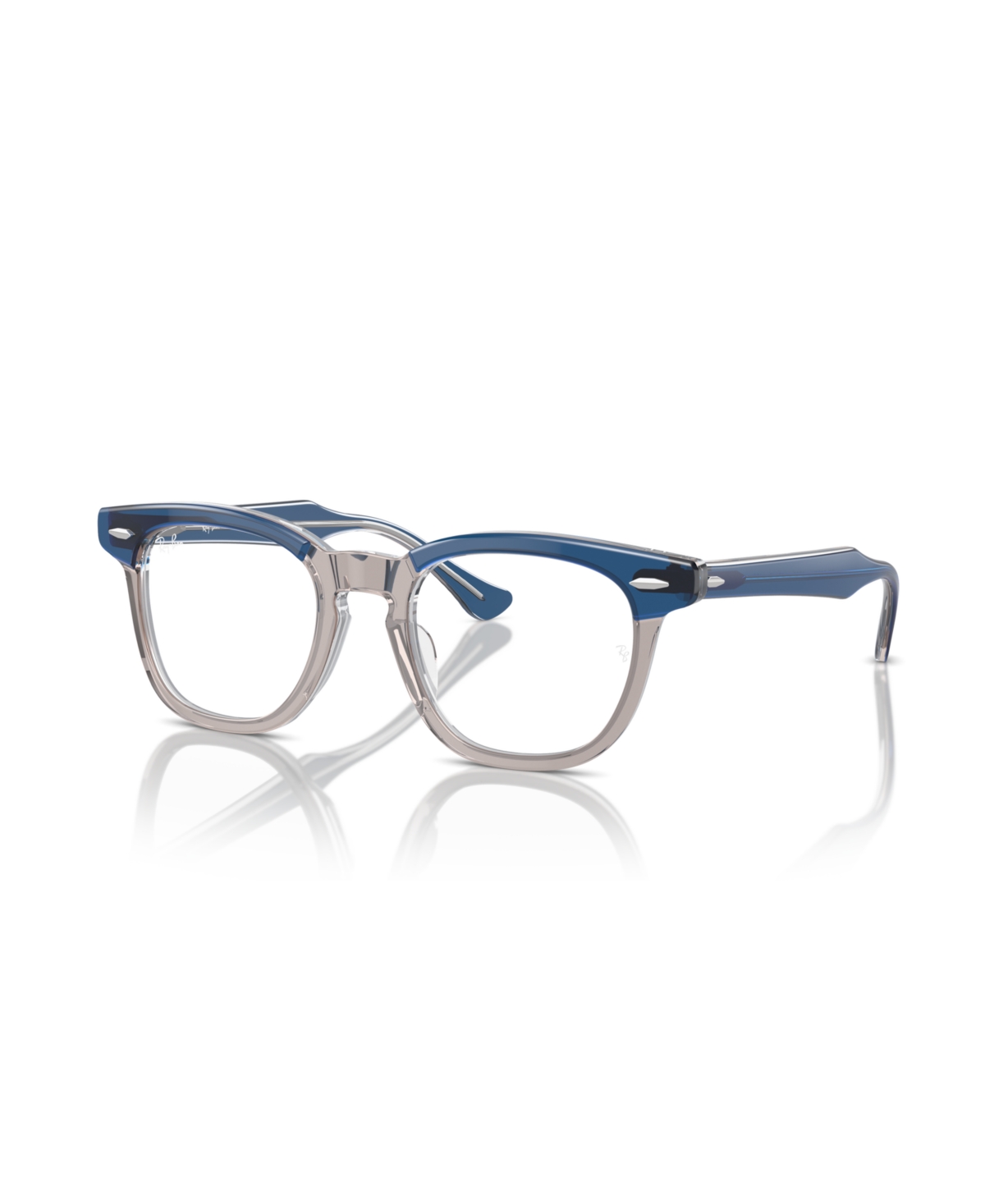 Child Eyeglasses, RB9098V - Top Red Orange Light Purple