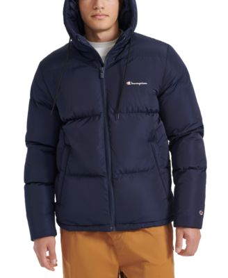 Men's Quilted Full-Zip Hooded Puffer Jacket 