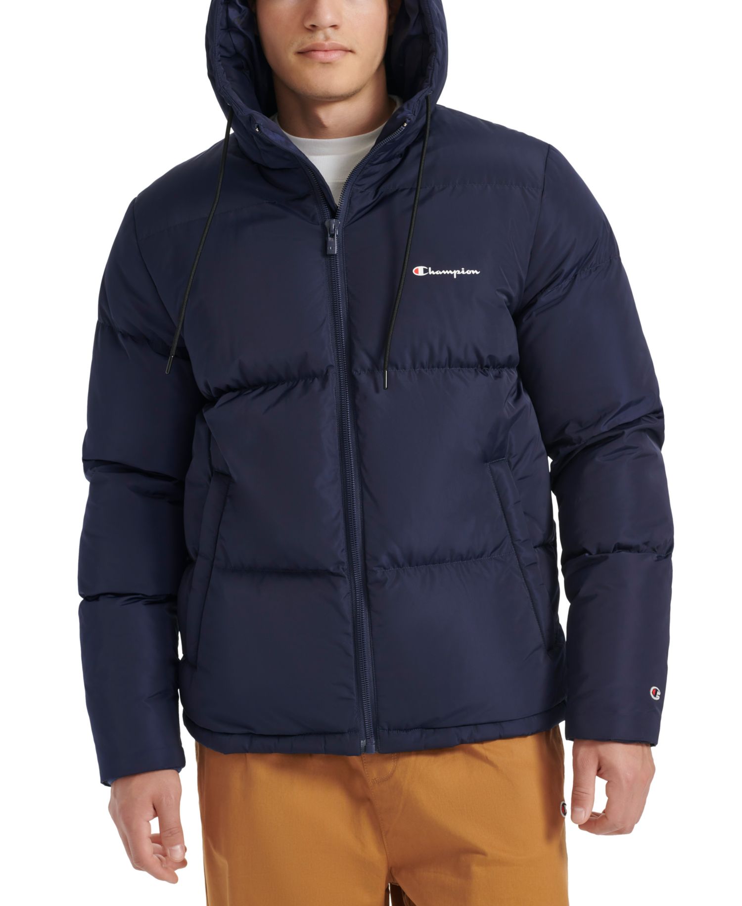 Men's Quilted Full-Zip Hooded Puffer Jacket
