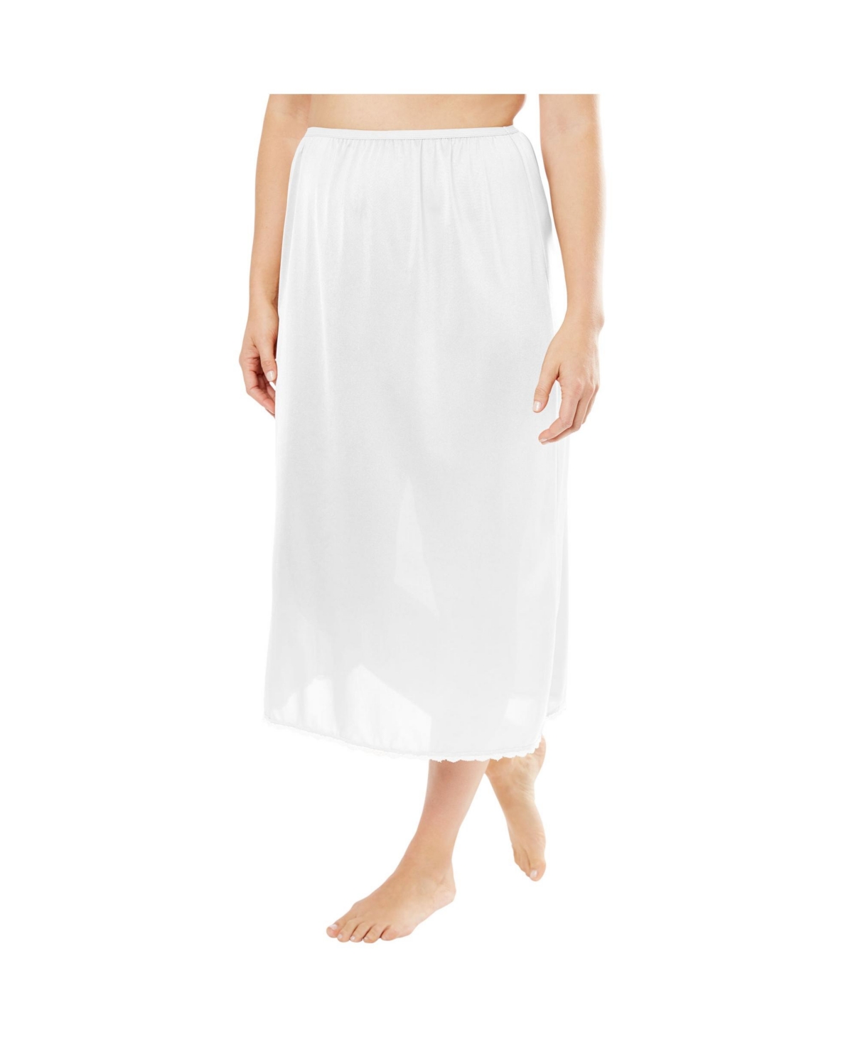 Comfort Choice Plus Size 2-Pack 31&#x22; Half Slip - White
