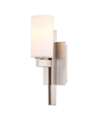 Ludlow Modern Wall Light Sconce Brushed Nickel Hardwire 4 1/2" Fixture Frosted Glass Shade for Bedroom Bathroom Vanity Reading