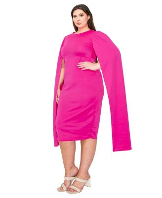 Plus Size Naomi Cape Dress