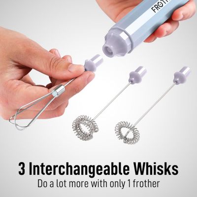 Froth N Go Rechargeable Milk Frother with Case for Lattes