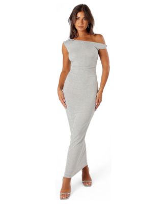 sebastian grey dresses Petal and Pup Women's Off Shoulder Maxi Dress Color_Khaki
