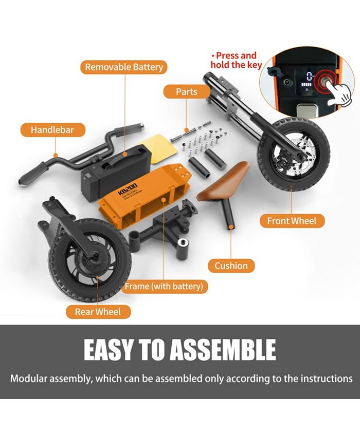 Simplie Fun Children's outdoor offroad electric bicycle Macy's