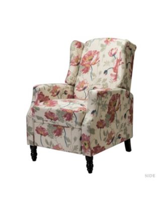 Franco Mid-centry Modern Manual Push Back Recliner