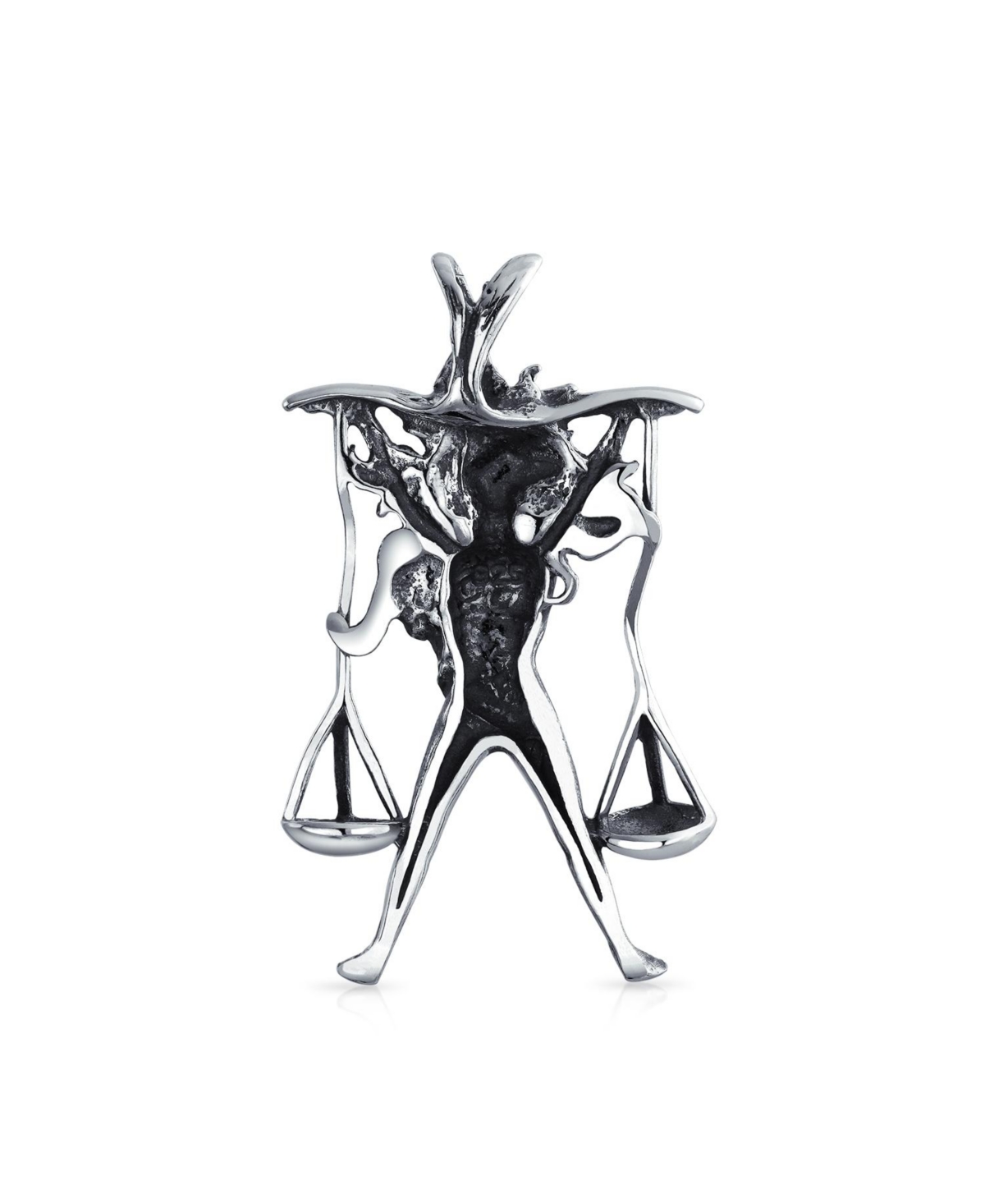 Bling Jewelry Libra Scales Zodiac Sign Astrology Horoscope Pendant Necklace SterlingFor Women Men - Silver