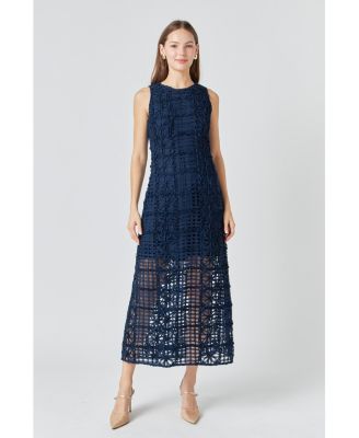 Women's Textured Sleeveless Maxi Dress