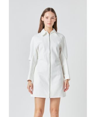 Women's Zip Up Mini Dress
