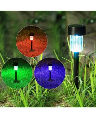12-Pack Solar Outdoor Pathway Lights Weather Resistant for Lawn Patio Driveway