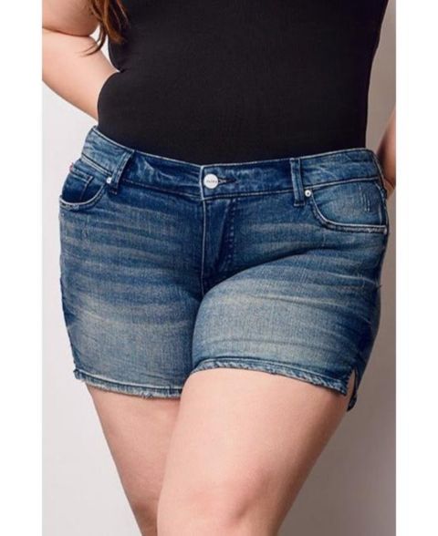 Женские шорты SLINK Jeans Plus Size Denim Side Vents, цвет: Aria
