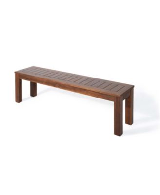 Rustic Acacia Wood Picnic Benches for Outdoor Dining and Entertaining