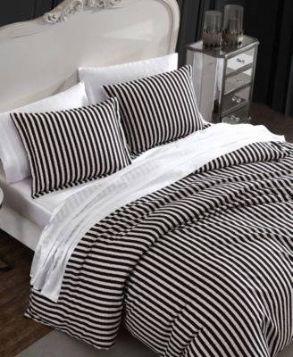 Wonderland Stripe 3 Piece Duvet Cover Set, Full/Queen