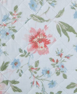 Laura Ashley Emilie Reversible 4 Piece Quilt Set, King