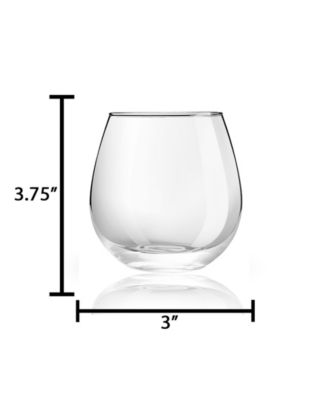 Spirits Stemless Red Wine Glasses, Set of 4