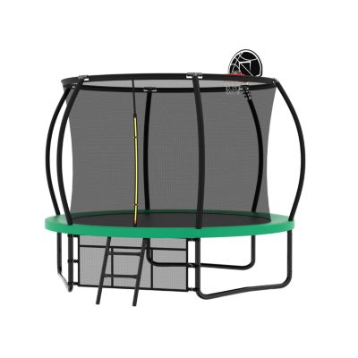 Streamdale 10FT Pumpkin Style Trampoline with Safety Net and Ladder