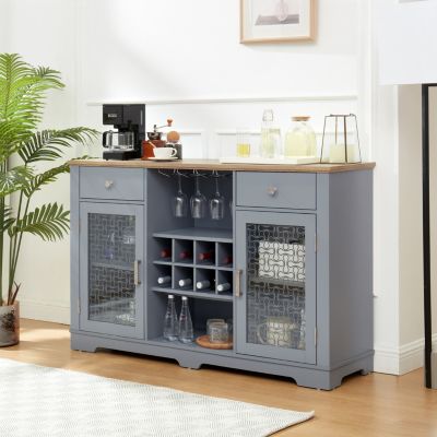  Multi-Purpose Glass Door Storage Cabinet