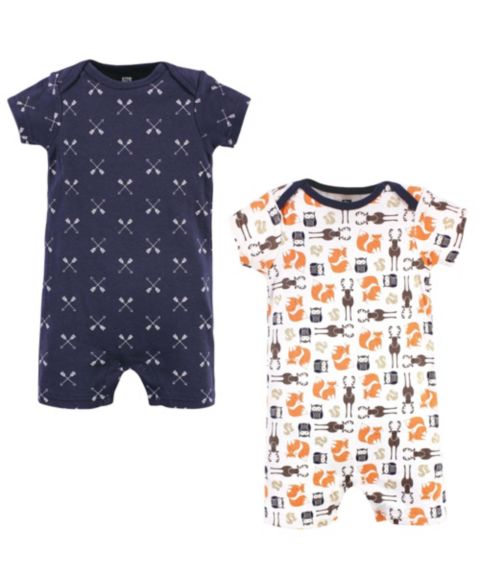 Комбинезон Hudson Baby Two-Piece Romper Collection для мальчиков-малышей, цвет: Тёмно-зелёный