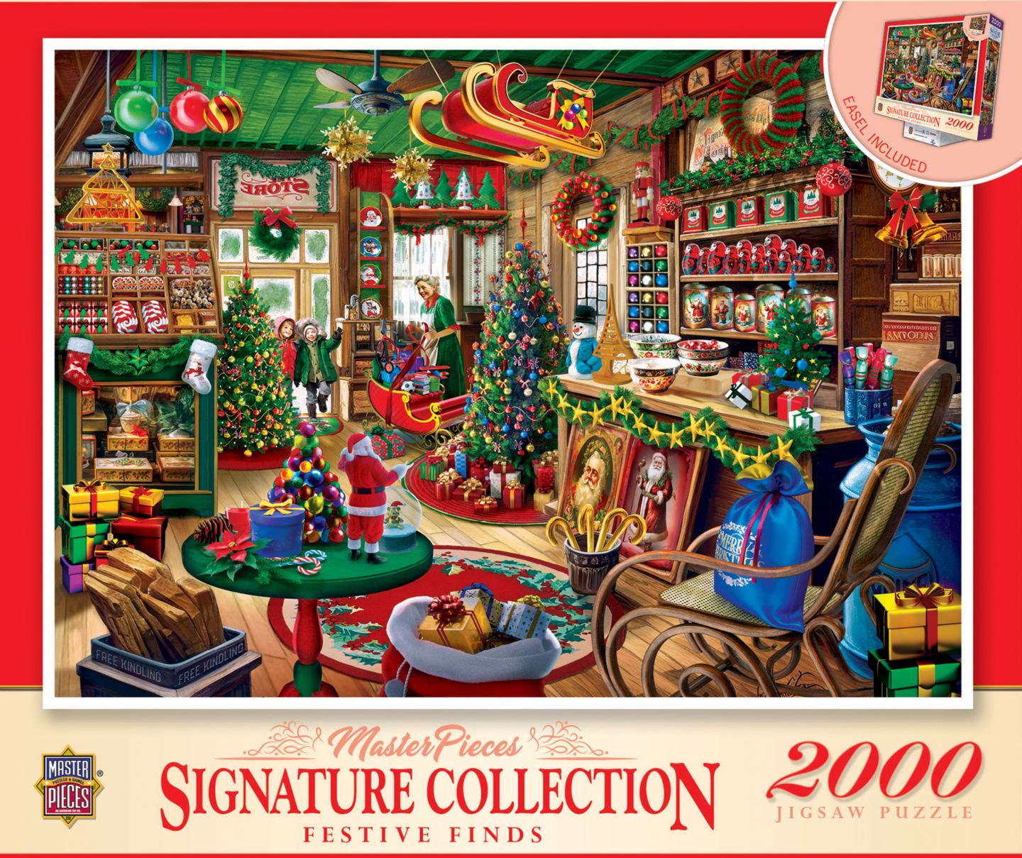 Детский пазл MasterPieces Puzzles Festive Finds 2000 Piece Jigsaw Puzzle, от 12 лет — фото 1