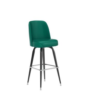 1-Piece Barstool, Metal Frame, Swivel Bucket Seat with High Backrest, Modern Design, Bar Stool