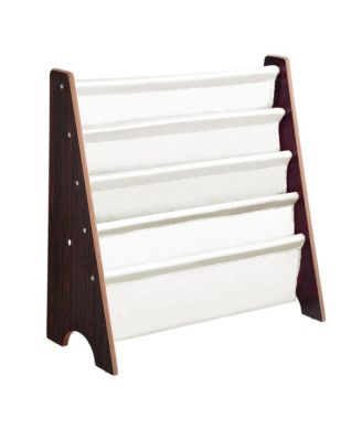 Kids Book Shelf Sling Storage Rack Organizer Bookcase Display Holder